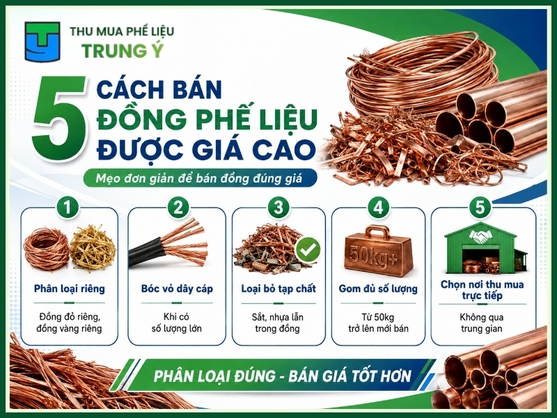cách bán đồng phế liệu được giá cao