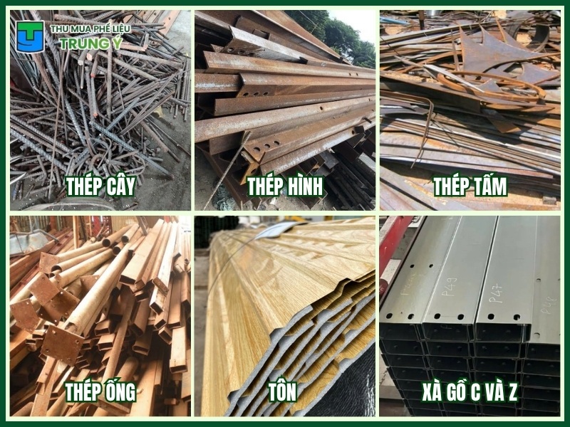 các loại sắt thép xây dựng phế liệu