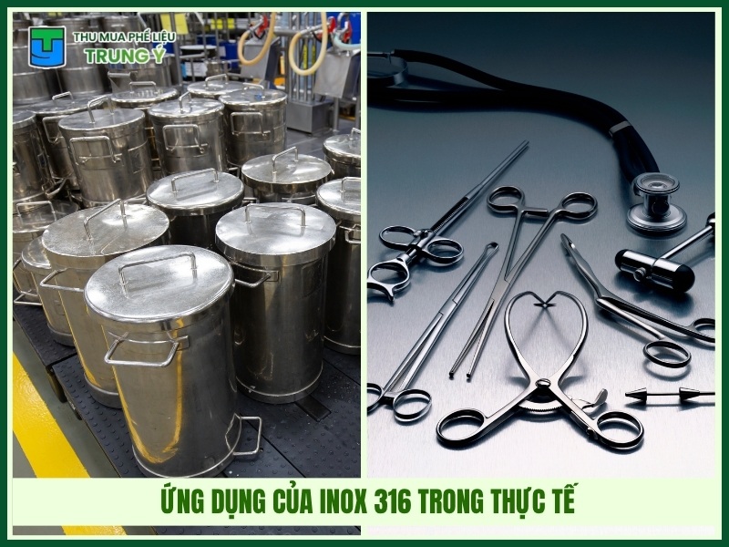 Ứng dụng của inox 316 trong thực tế