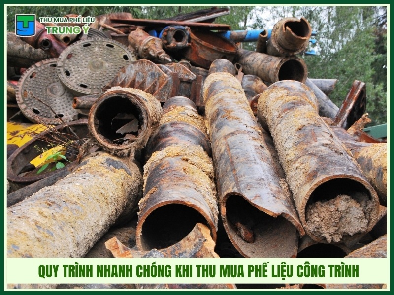 Quy trình nhanh chóng khi thu mua phế liệu công trình