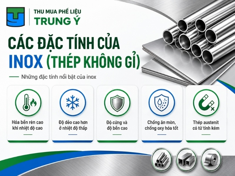 Các đặc tính của inox (thép không gỉ)