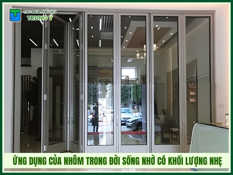 Ứng dụng của nhôm trong đời sống nhờ có khối lượng nhẹ