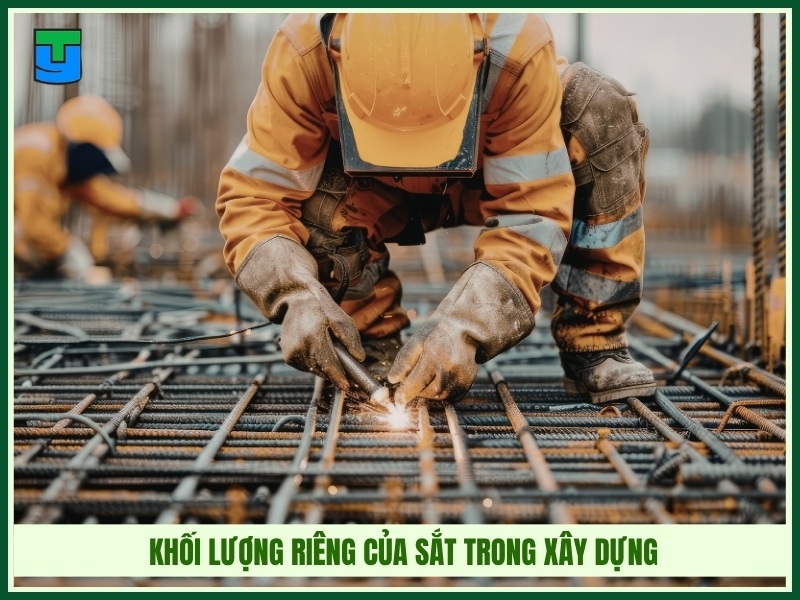 Khối lượng riêng của sắt trong xây dựng