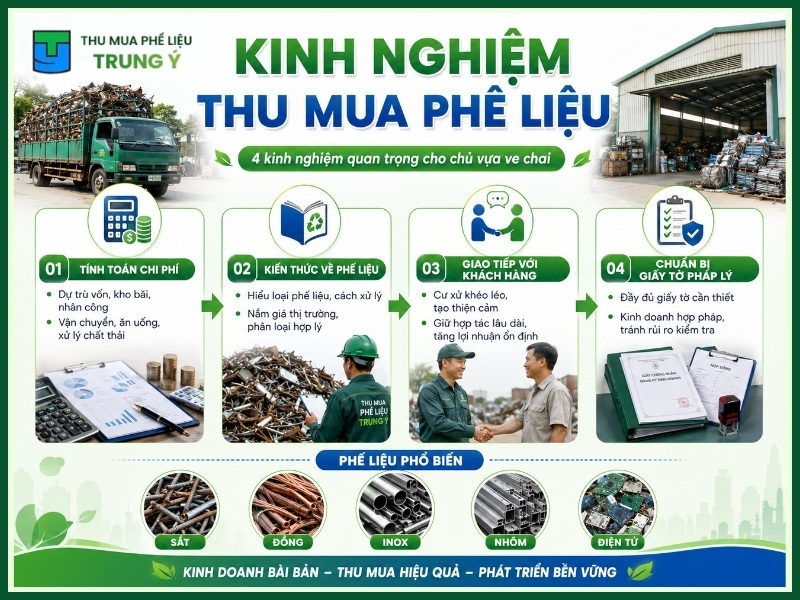 kinh nghiệm thu mua phế liệu
