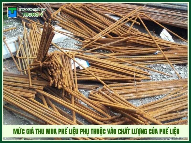 Mức giá thu mua phế liệu phụ thuộc vào chất lượng của phế liệu