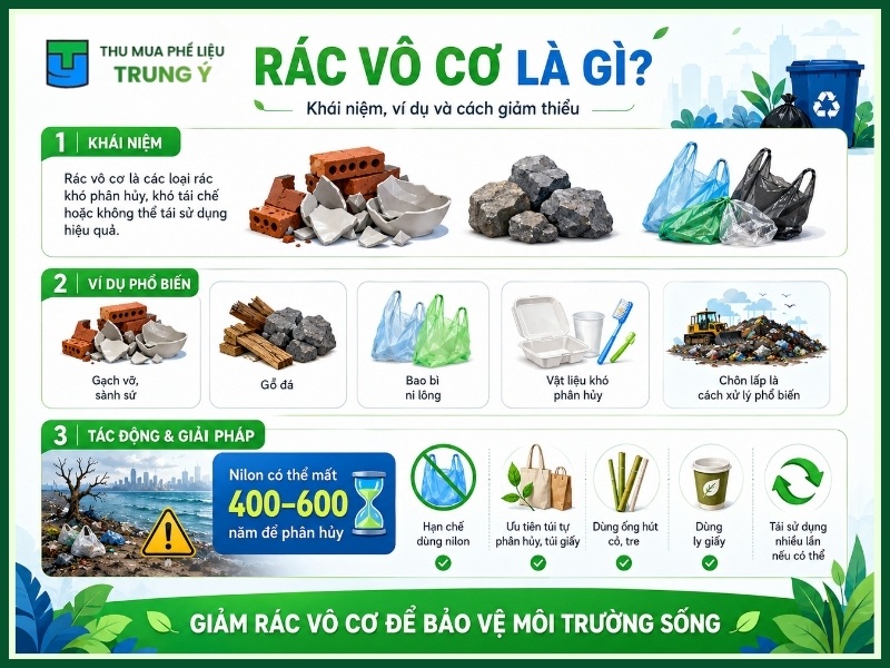 Rác vô cơ là gì?