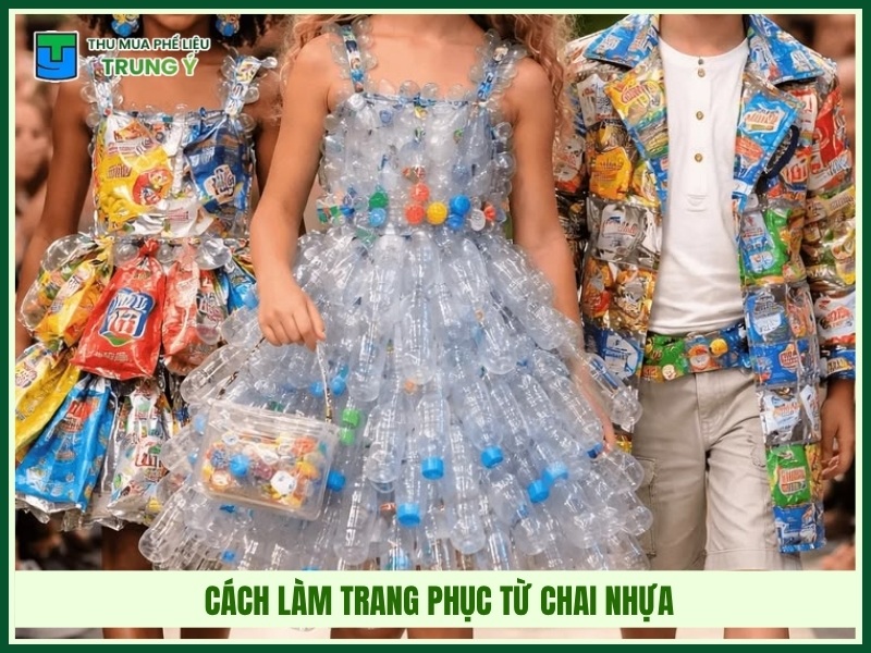 Cách làm trang phục từ chai nhựa
