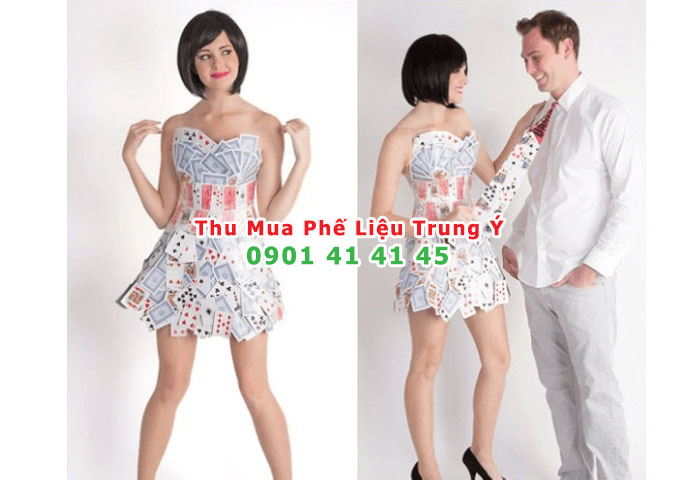 Cách làm trang phục thời trang tái chế từ phế liệu
