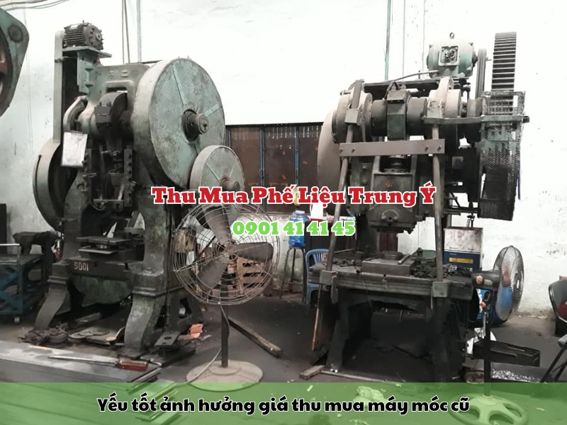 Giá thu mua máy móc cũ phụ thuộc vào những yếu tố nào